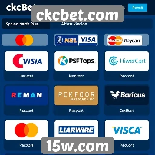 Métodos de pagamento disponíveis no ckcbet
